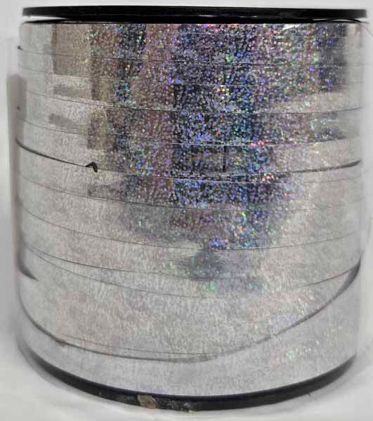 White Iridescent Curling Ribbon, 250 Yards