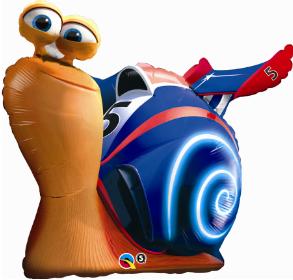 Turbo 34-Inch Shaped Foil Balloon