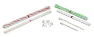 12-Inch White Micro Balloon Sticks, 100-Pack