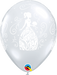 Elegant Bridal Shower 11-Inch Latex Balloons, 50 Count