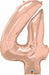 34-Inch Rose Gold Number 4 Balloon