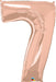 34-Inch Rose Gold Number 7 Balloon