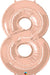 16 Inch Rose Gold Number 8 Balloon