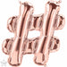 16 Inch Rose Gold Hashtag Symbol Balloon