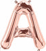 34-Inch Rose Gold Letter A Balloon