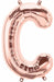 34" Rose Gold Letter C Balloon