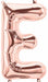 34-Inch Rose Gold Letter E Balloon