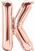 16" Rose Gold Letter K Balloon