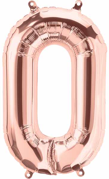 34 Inch Rose Gold Letter O Balloon