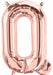 34-Inch Rose Gold Letter Q Balloon