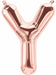 34-Inch Rose Gold Letter Y Balloon