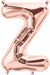 Rose Gold Letter Z Balloon, 16 Inch