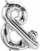 16-Inch Silver Ampersand (&) Balloon