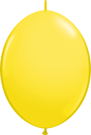 Qualatex Yellow 12-Inch QuickLink Latex Balloons, 50 Count