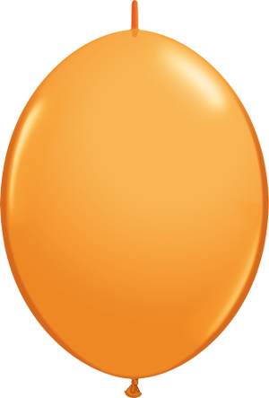 Qualatex Orange 6-Inch QuickLink Latex Balloons, 50 Count