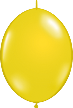 Qualatex QuickLink 12-Inch Citrine Yellow Latex Balloons, 50 Pack