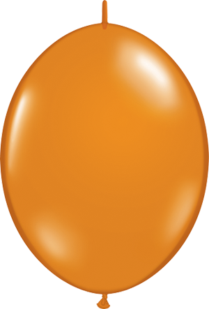 Qualatex Mandarin Orange 12" QuickLink Latex Balloons, 50 Count