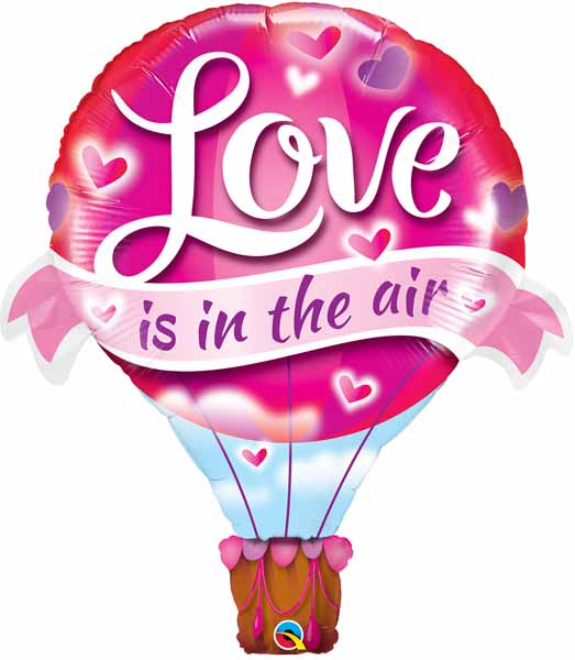 Love in Air 42-Inch Shaped Foil Balloon