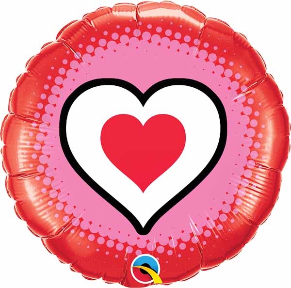 Only Hearts 18-Inch Round Foil Balloon