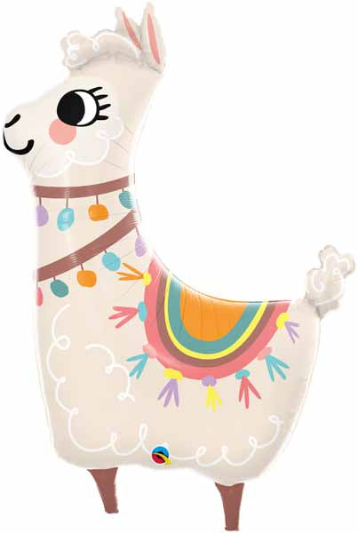 Loveable Llama 45-Inch Shaped Foil Balloon