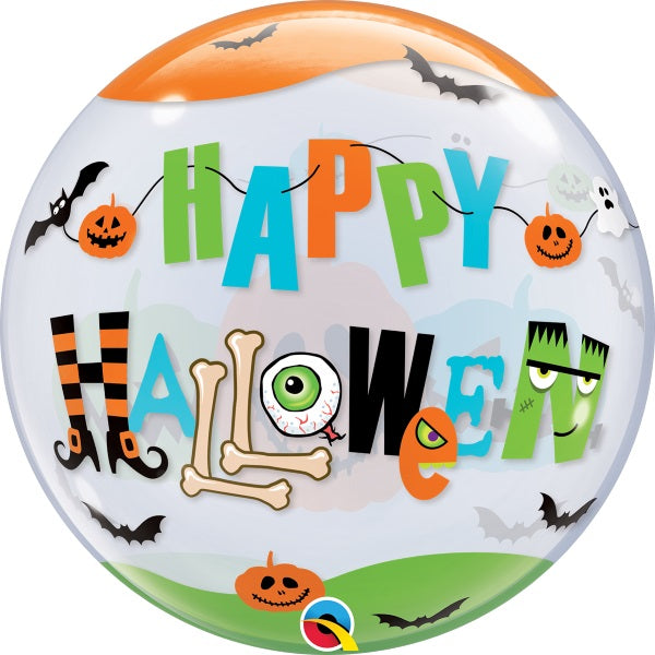 Halloween Fun Font 22-Inch Bubble Balloon