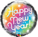 New Year Prismatic 18-Inch Round Foil Balloon