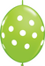 BIG POLKA DOTS LIME 12" QUICKLINK 50/BAG