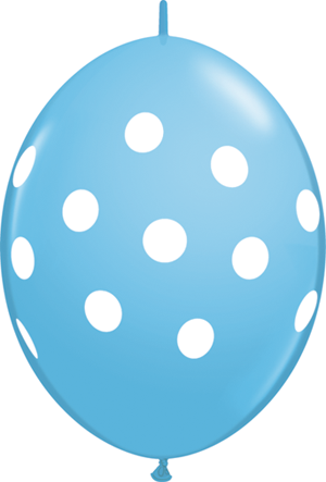 BIG POLKA DOT P BLUE 12" QUICKLINK 50/BAG