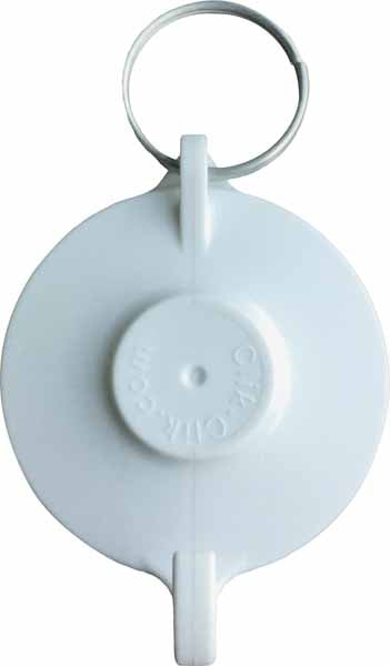 Wall Clik White Magnetic Hook, 8 lb