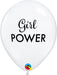 Simply Girl Power 11-Inch Clear Latex Balloons, 50 Count