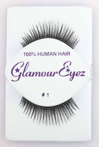 Glamour Eyez Black False Eyelashes, Regular #1