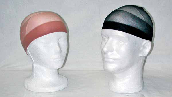 White Wig Caps, 2 Pack