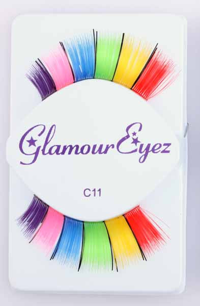 Glamour Eyez Rainbow False Eyelashes C11