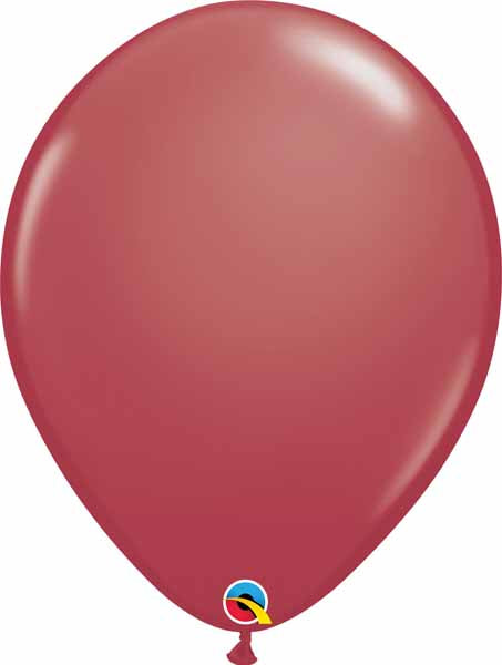 Qualatex 16-Inch Cranberry Latex Balloons, 50 Count