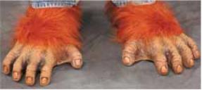 Zagone Studios Orangutan Feet Costume Shoe Covers