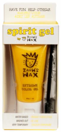 Zach's Wax Yellow Hair Gel, 1 oz Tube