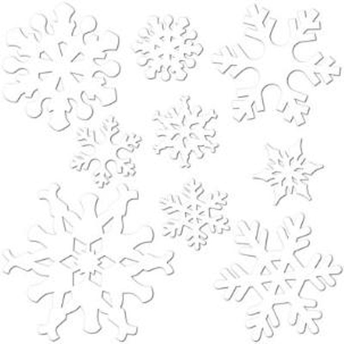 Set Of Snowflake Cutouts (27/Pk)