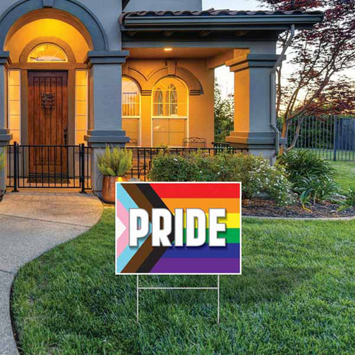 Pride Flag Yard Sign