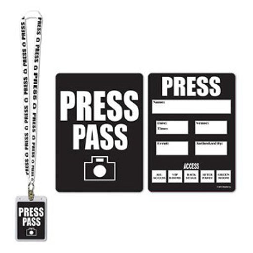 Press Pass Party Pas