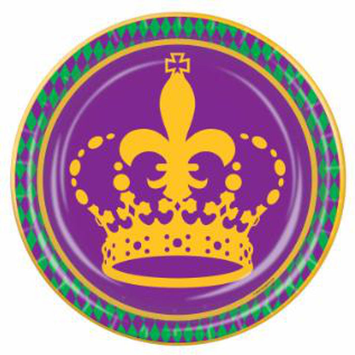 Mardi Gras Plates 9"