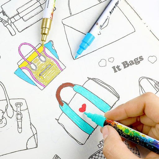 Acrylic Paint Pens Set (18 colors) balloon arch and garland shimmer and confetti balloons unicorn baby shower bridal shower party supplies birthday decoration first